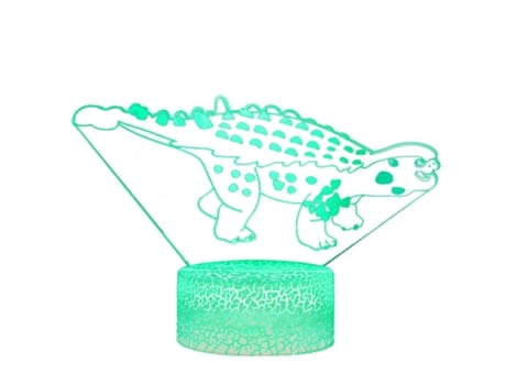 Série Dinossauro Luz Noturna 3D - Racha Colorida 16 Núcleos - Lc-57 JEIIBRZUI