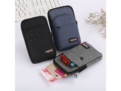 Azul Marinotres Capas Bolso Táctico Nailon Exterior Riñonera Molle Hombre Bolsa Teléfono Camping Edc