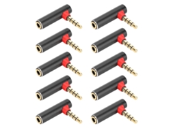 Adaptador En Ángulo De 90 Grados, De 3,5 Mm A 5 Mm, Ideal Para Teléfonos, Tabletas, Ordenadores Y Otros Dispositivos.