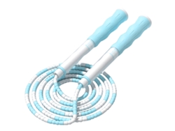 Cuerda Para Saltar Infantil Ajustable Con Mango Flexible Antideslizante, Cuerda De Algodón Para El Hogar, La Escuela Y El Ejercicio - Azul