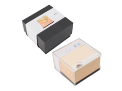 Baok Bloc de notas adhesivas 3D desplegable Caja de anillo romántica Escultura de papel Decoración de mesa para regalo