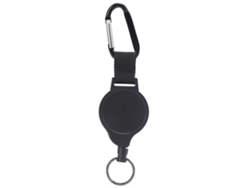 Llavero de acero inoxidable con alambre de acero elástico, diseño antipérdida.