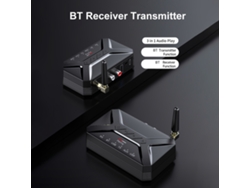 Adaptador De Audio Inalámbrico 2 En 1 T-r22 Bt5.0, Transmisor Y Receptor, Entrada Usb De 3,5 Mm Y Entrada Auxiliar Para Auriculares, Tv Y Estéreo De Coche.
