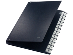 Carpeta de Mesa LEITZ A4 A-Z 24 Compartimentos Plástico Negra