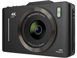 Cámara digital 4k HD con zoom de 16x y luz de prellenado Bestvite