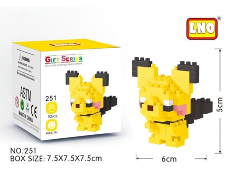 Blok pokemon blastoise charmander charizard bulbasaur mainan edukatif model perakitan diy blok bangunan mikro untuk anak-anak