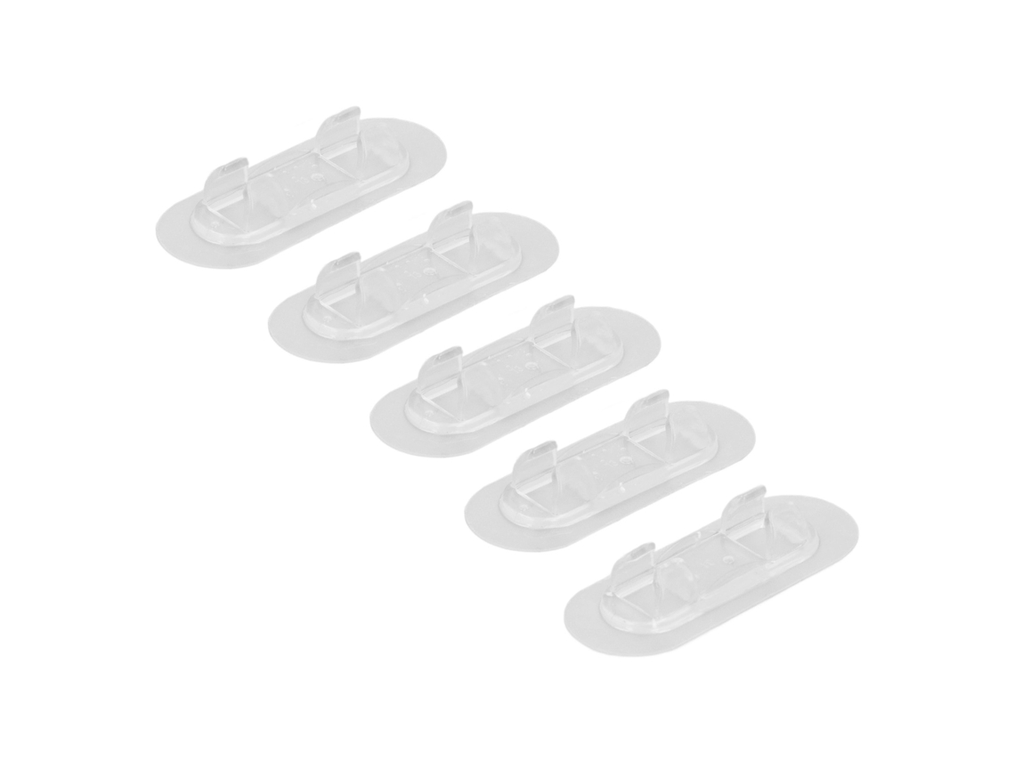 40 Clips Adhesivos Para Cables, No Requieren Perforación, Organizador De Cables Transparente Para El Hogar, El Automóvil Y La Oficina.