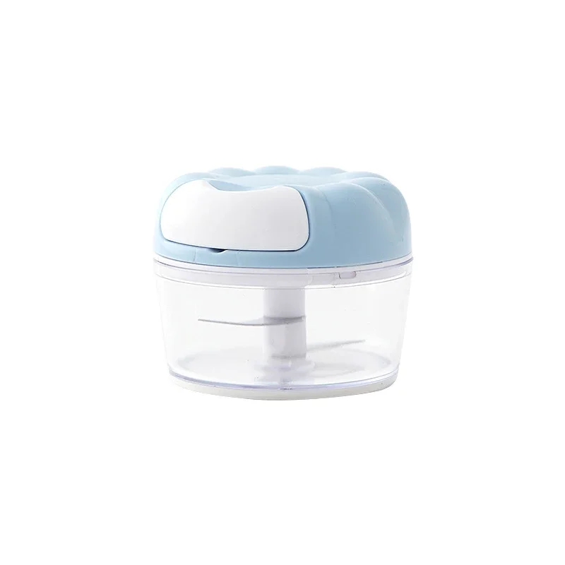 Mini Prensa De Ajo Manual (azul), Picadora Multifuncional De Verduras Y Carne, Fabricada En Acero Inoxidable Pp.