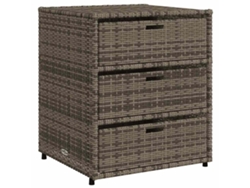 Mueble de jardín 55x59x69 cm Patas de mimbre gris MAISON EXCLUSIVE