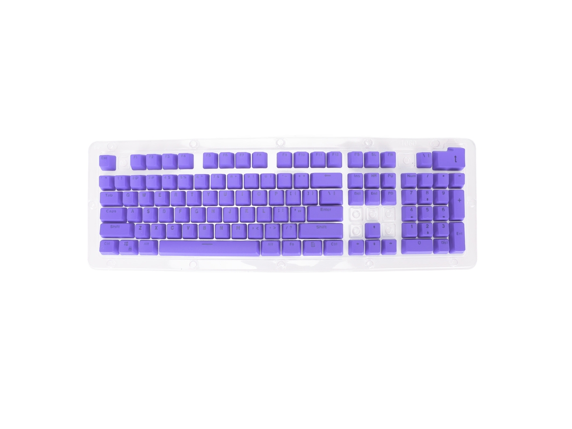 Teclas Pbt Para Teclado Mecánico, 106 Teclas, Moldeado Bicolor, Altura Oem, Transmisión De Luz Púrpura.