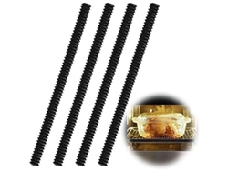 4 Piezas Guardas Silicona Resistente Al Calor Para Horno - Seguridad Infantil - Prevenir Quemaduras - Negro