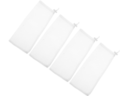 Bolsas Para Comederos De Pájaros Inoomp De 4 Piezas,s Al Viento, Con Cordón Ajustable,s Al Viento, De Malla Hexagonal