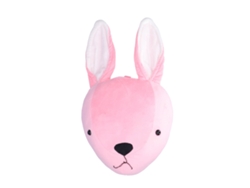Adorno De Pared De Peluche Con Forma De Conejo Rosa, Juguete Para Colgar.