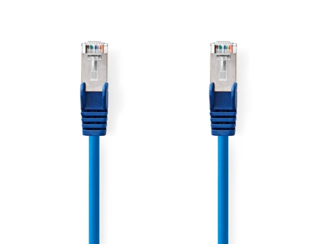 CAT5e Network Cable | SF/UTP | RJ45 Male | RJ45 Male | 20.0 m | Round | PVC | Blue | Label NEDIS