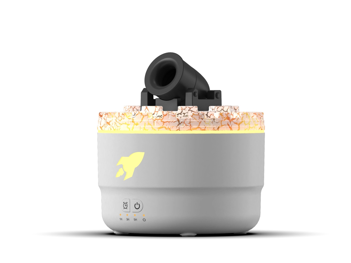 Humidificador compacto MDUG con atomizador de aroma, modelo "Grieta Volcánica", ideal para uso doméstico