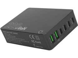 Cargador Usb-c De 220 W, Estación De Carga Rápida Gan Con Pd De 100 W, Concentrador Multidispositivo Compacto.
