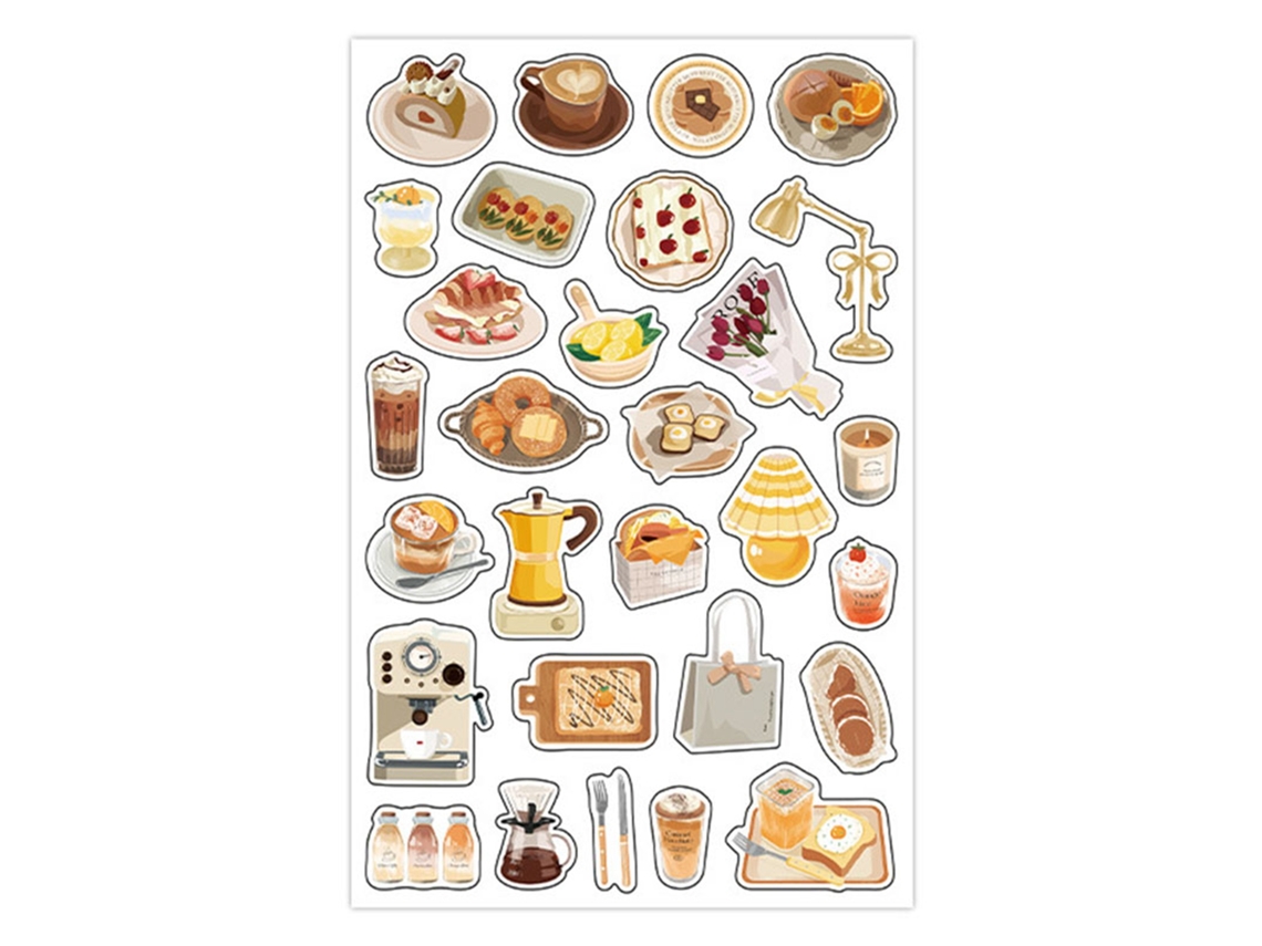 Adesivos Decorativos Scrapbooking De Cores Vibrantes Com Adesivo Forte Para Diy, Diário E Artesanato Amarelo