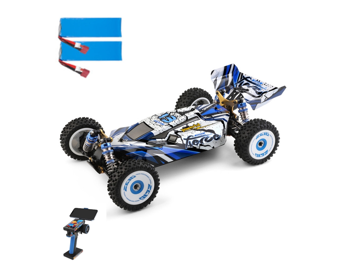 Tres Bateríaswltoys 124017 Brushless V2 Rtr 1/12 2.4g 4wd 70km/h Chasis Metal Juguetes