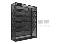 Organizador De Archivos De Pared Con 5 Bolsillos Diseño Humanizado Fácil Instalación Porta Archivos De Pared