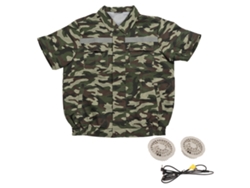 Vlrla-chaqueta Con Ventilador De Enfriamiento 2 Ventiladores 3 Niveles Ajustables Ropa Acondicionada De Aire Para Trabajo En Clima Caliente