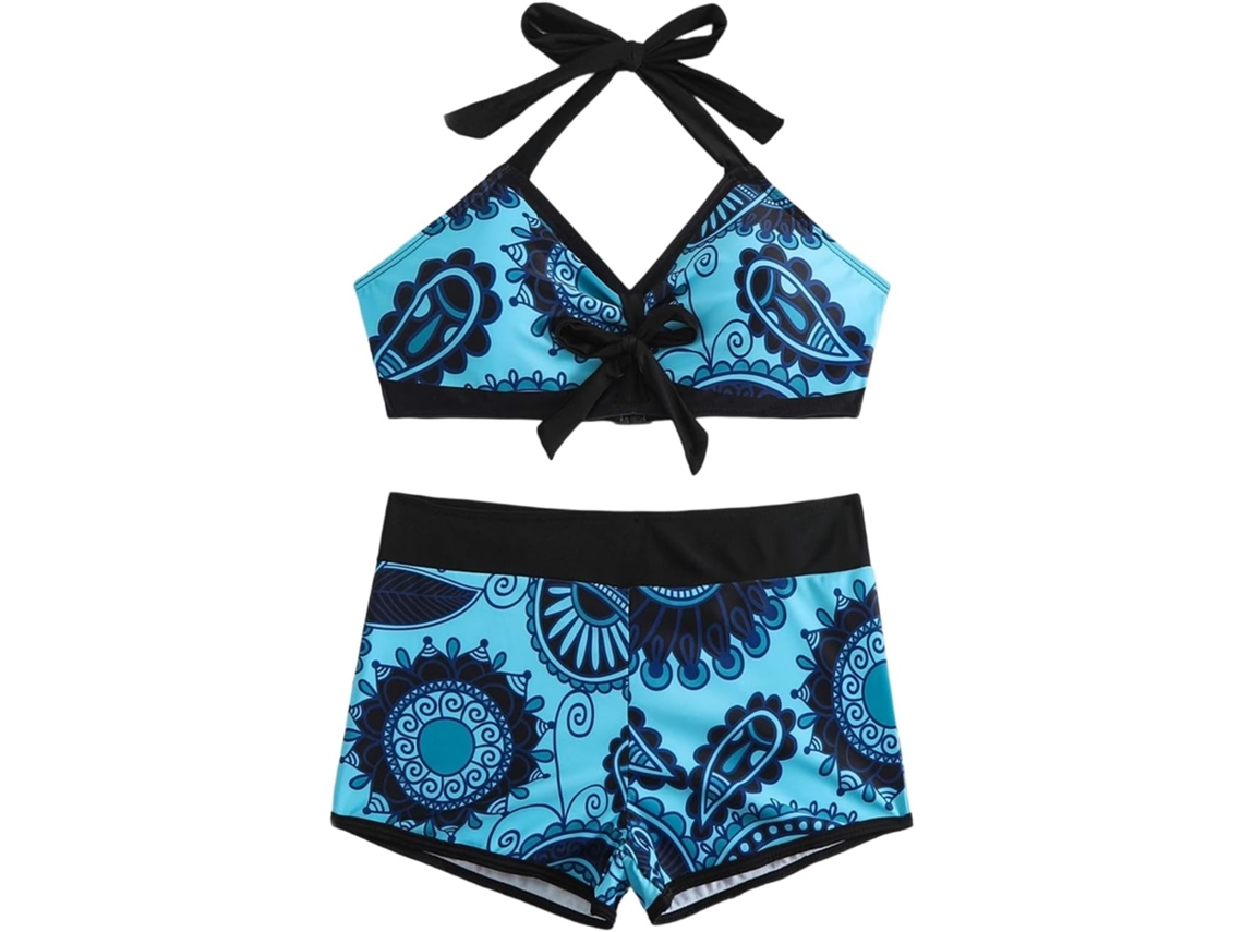 Traje De Baño De Dos Piezas Para Mujer - Push-up De Talle Alto