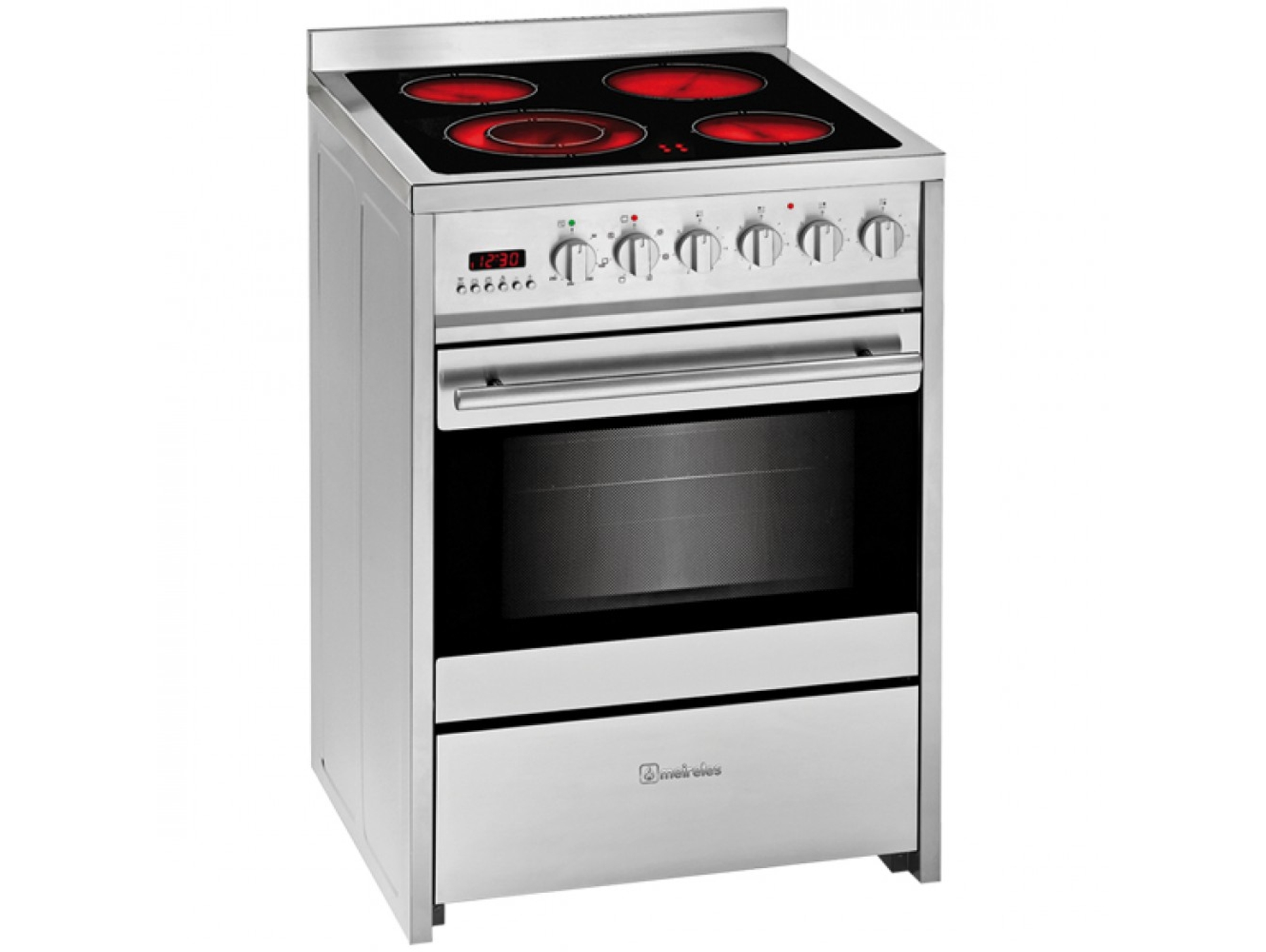 Cocina MEIRELES E 611 X (55 L - Eléctrico de Vitrocerámica - Inox)
