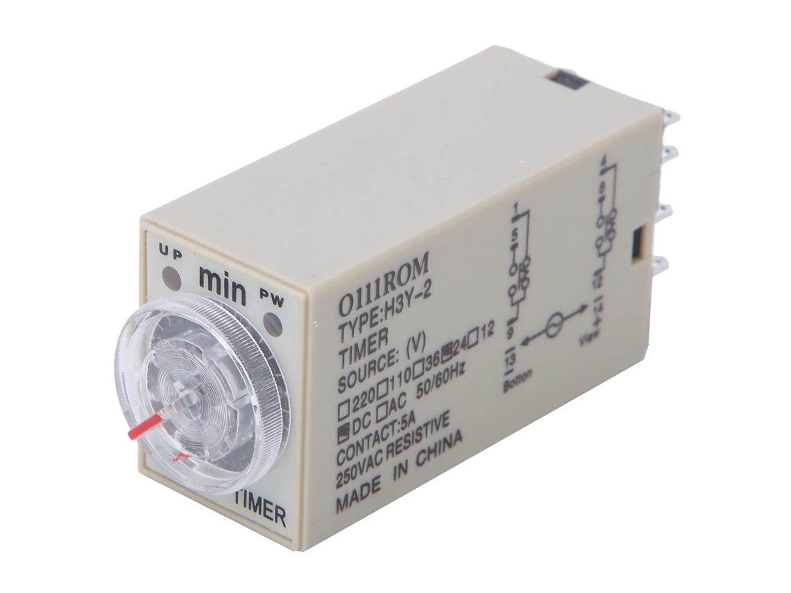 2026dz-relé Temporal H3y-2 8 Pines 0-10 Minutos 24vdc Precisión Alta Para Electrodomésticos Suministros Eléctricos