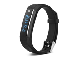 Pulsera inteligente EOOCOO con monitorización de frecuencia cardíaca y diseño resistente al agua.
