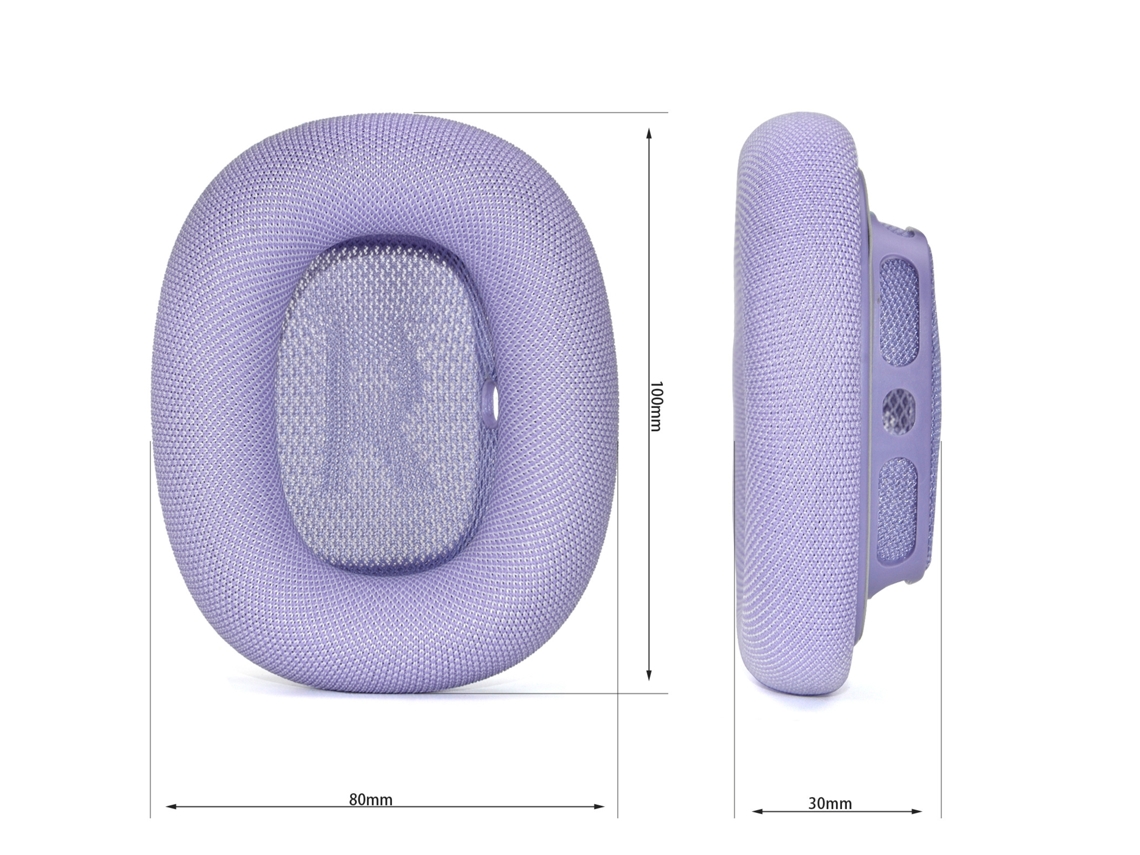 Almohadillas para los oídos de Apple Airpods Max (paquete de 2), color morado