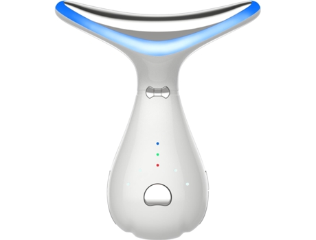 Dispositivo facial 4 en 1, Varita facial, Terapia de luz roja para cara y cuello - blanco CHRONUS