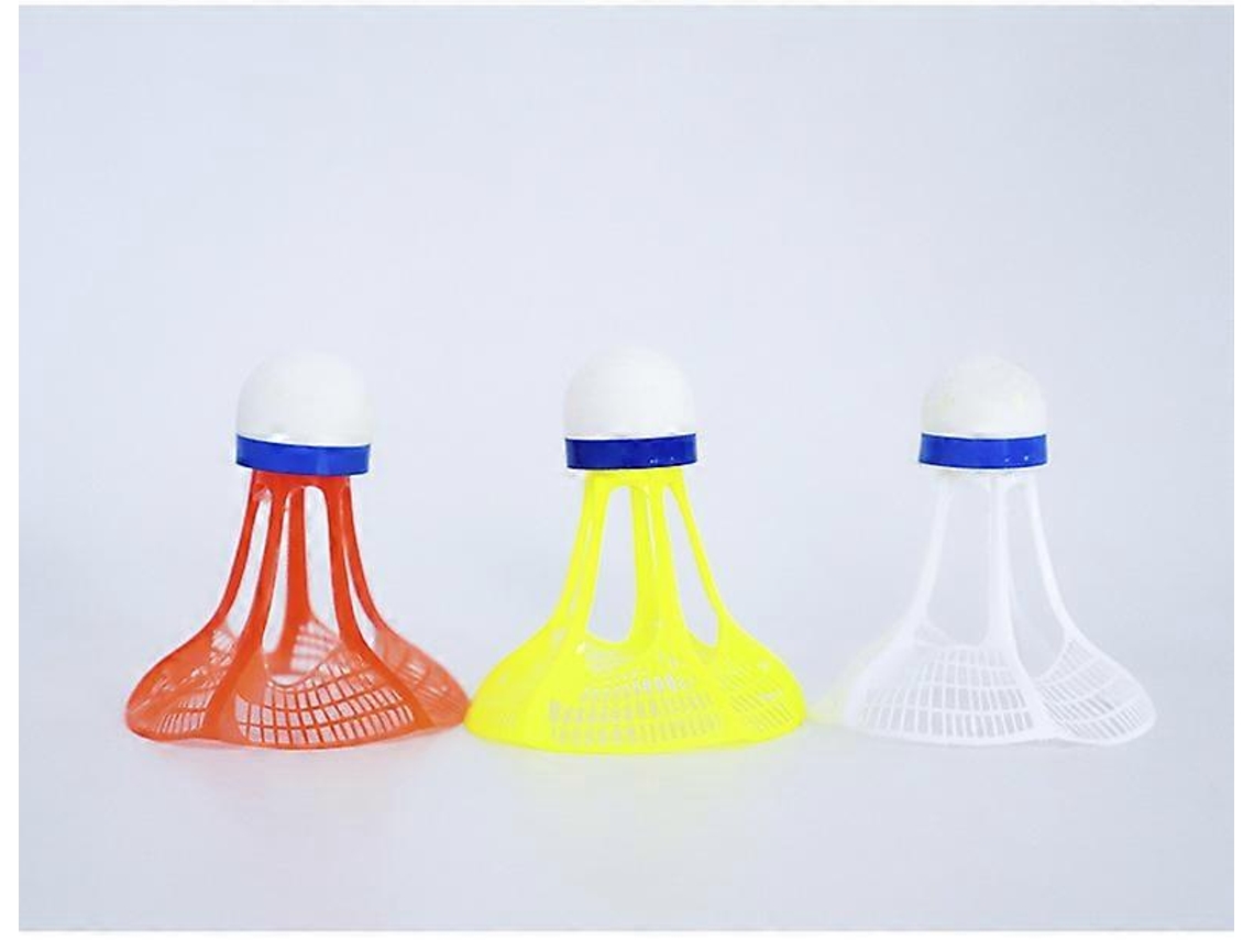 Omni-3 Unidades De Raquetes De Badminton Plumas Material Nylon Resistente Alto Rendimiento Entrenamiento Interior Exterior