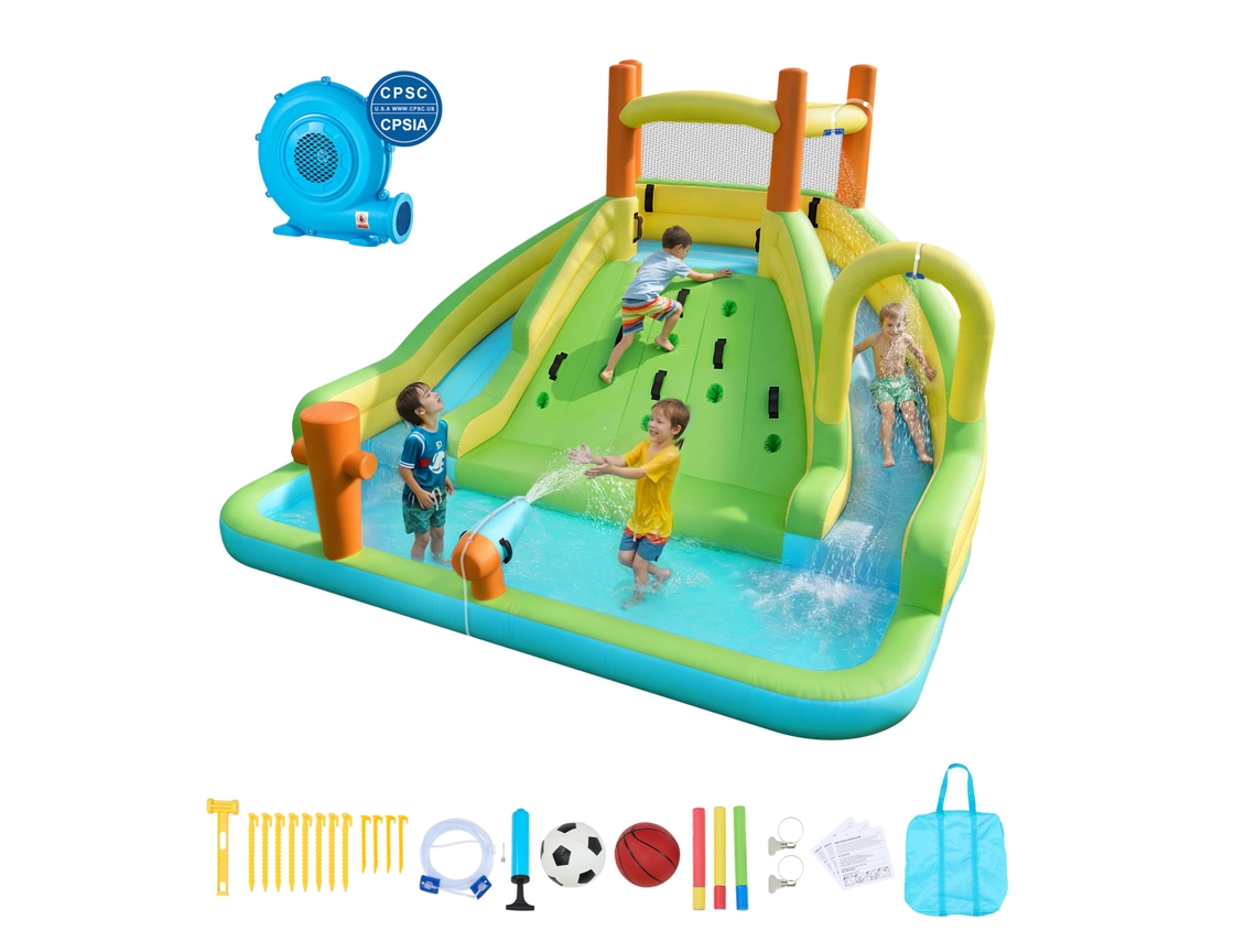 Vevor Castillo Hinchable Para Saltar 13,3 X 11,4 X 8,4 Pies Castillo Acuático Para Niños