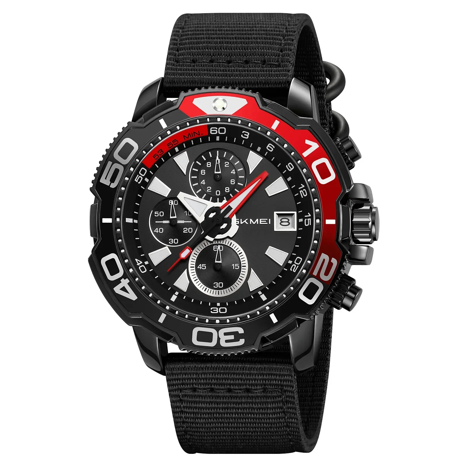 Reloj Deportivo Multifuncional (negro) Resistente Al Agua Hasta 30 M Con Funciones De Hora, Fecha Y Cronómetro.