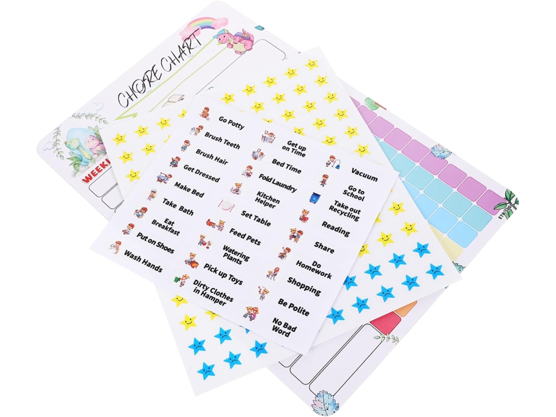Tabla Magnética De Tareas Para Mascotas De 38x30 Cm. Pegatinas Reutilizables.