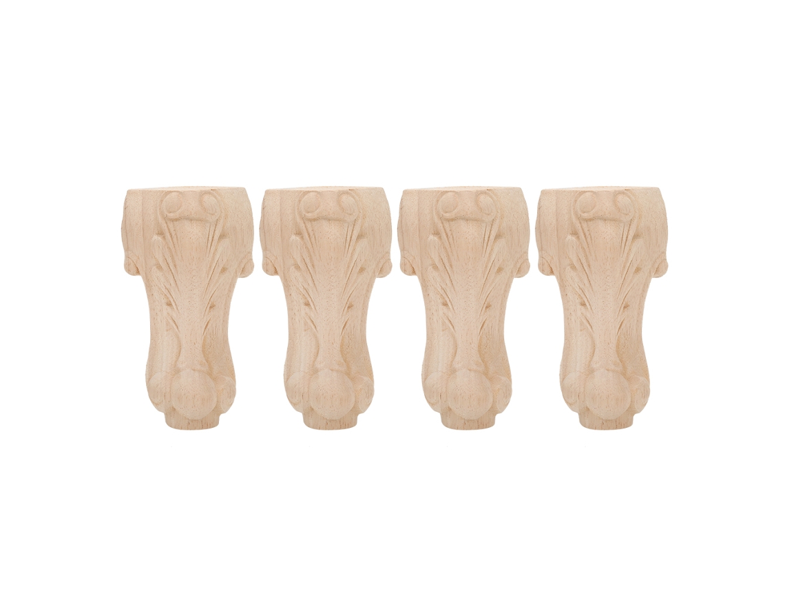 Patas De Madera Grabadas De Estilo Europeo Para Muebles, Mesas, Sofás, Armarios, Hoteles Y Posadas.