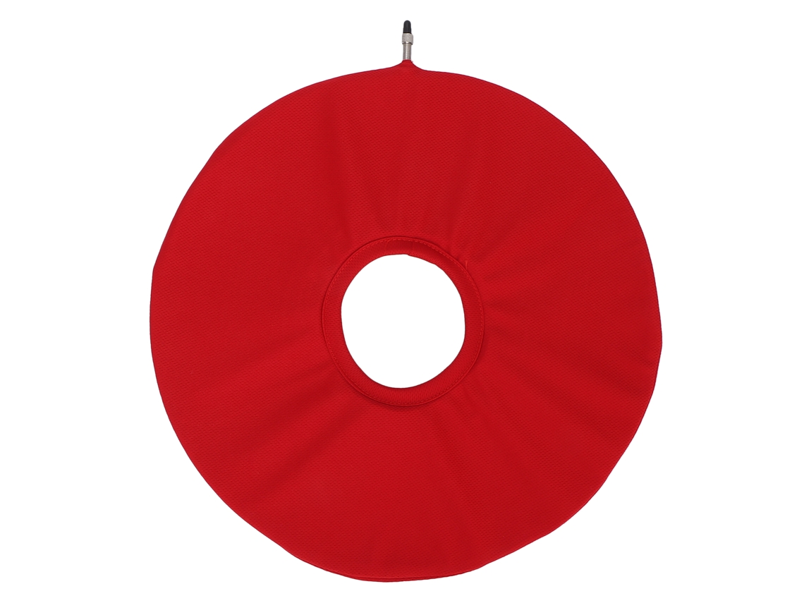KOFIHETY Almohadilla Redonda Inflable para Dolor de Coxis Alivio para Hemorroides Asiento de Goma en Forma de Donut Roja