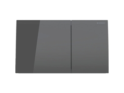 GEBERIT placa de accionamiento Sigma70 para 2 cisternas, 115.622., Color: lava/vidrio