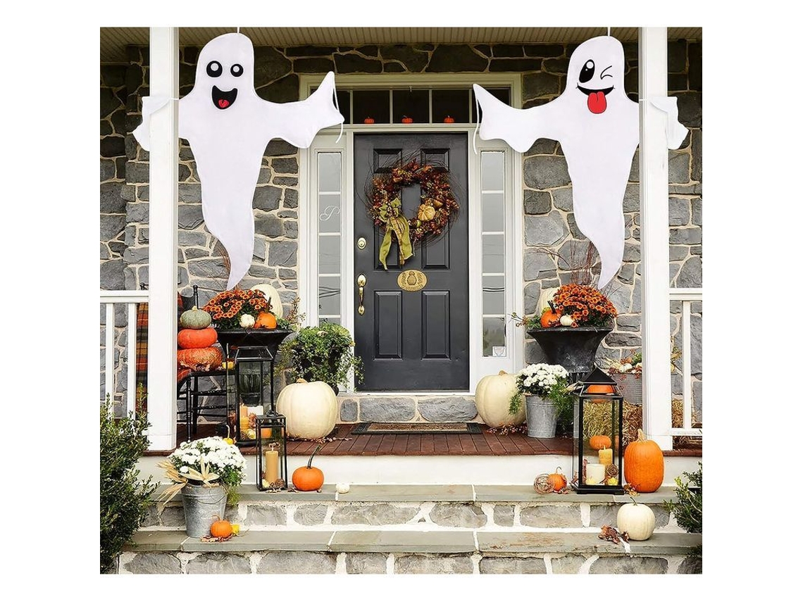 2026-decoración Colgante De Fantasmas De Halloween Linjou Para Exteriores 2 Piezas