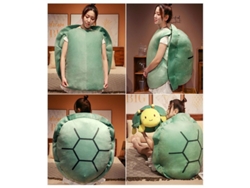 Disfraz de tortuga de peluche 2026, cojín con peso, regalo para niños y adultos.