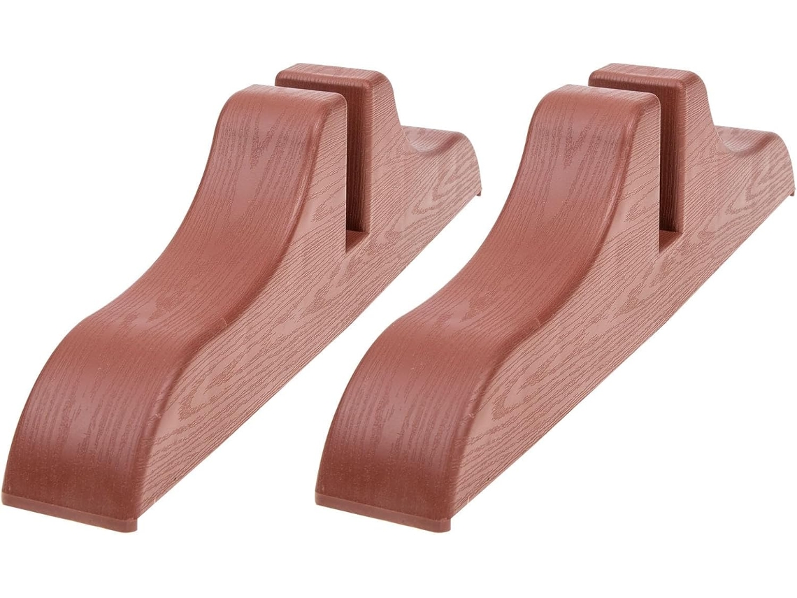 Soporte Biombo Plegable Gruesa Fácil Montar Plástico Negro Resistente Desgaste 2 Piezas Base Al