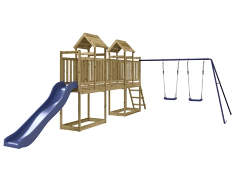 Parque Infantil De Exterior VIDAXL Marrón Madera