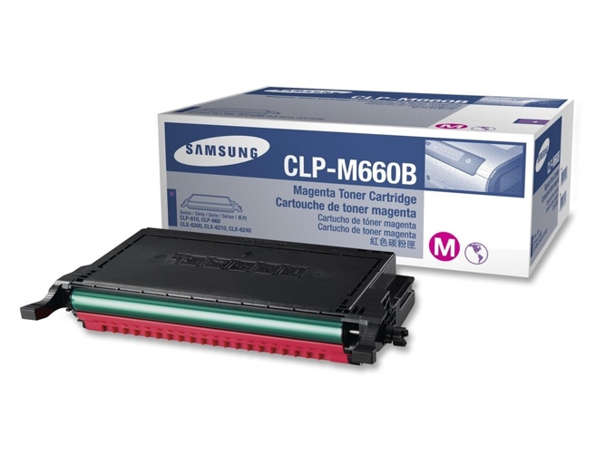 Tóner Magenta Original SAMSUNG CLP-M660B Magenta Alta Capacidad 5000 páginas