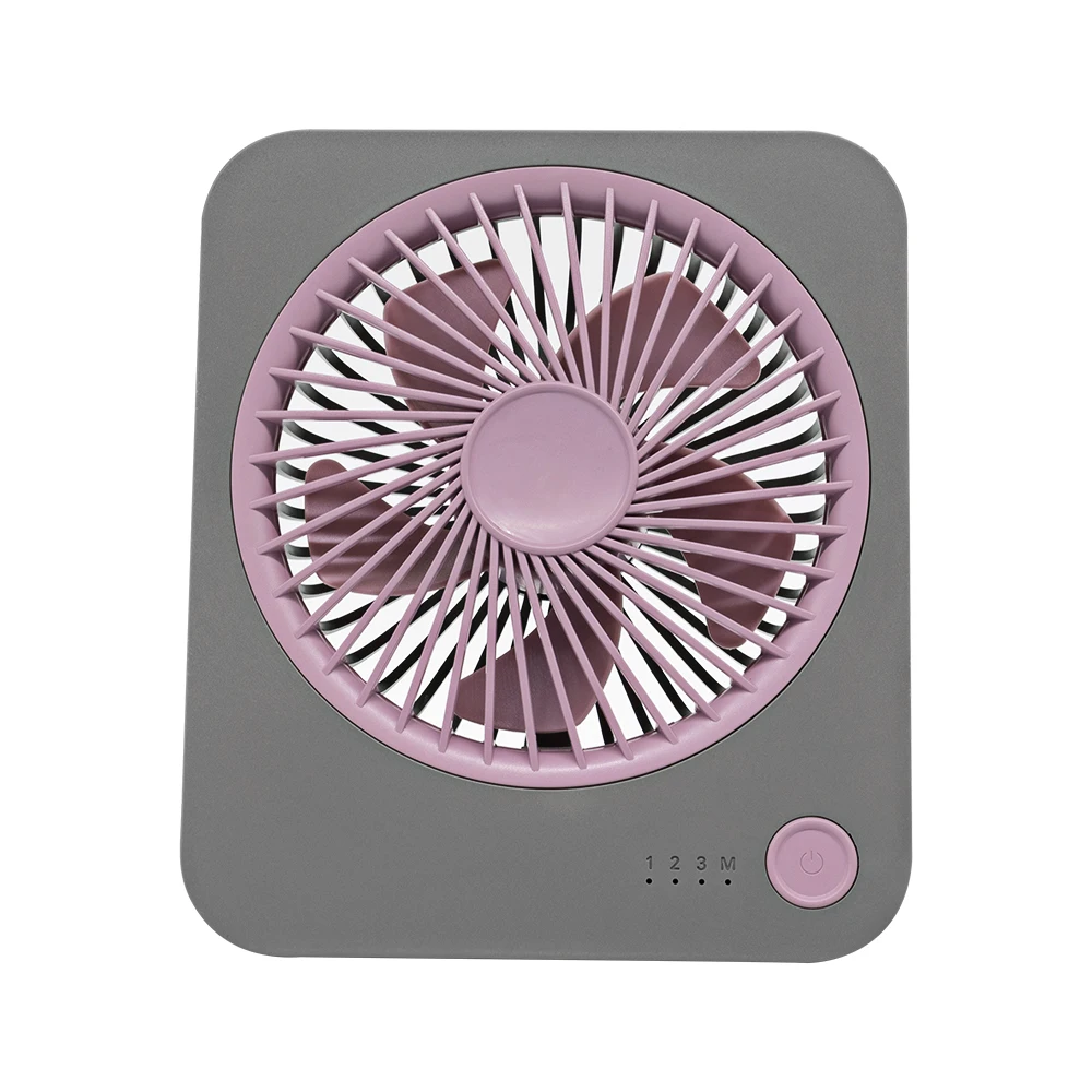 Ventilador De Escritorio Portátil (gris), Ultrafino, Silencioso, Adecuado Para La Oficina, El Hogar Y El Dormitorio.