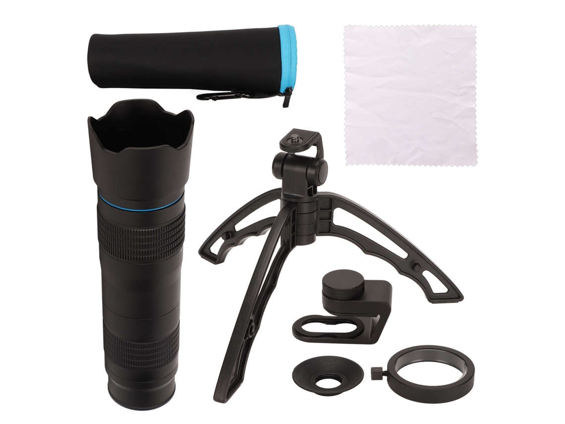 Lente Con Zoom De 20 A 40x Y Trípode, Monocular Hd, Telescopio Externo Con Zoom De Doble Ajuste, Lente Telefoto Universal Para Teléfono.