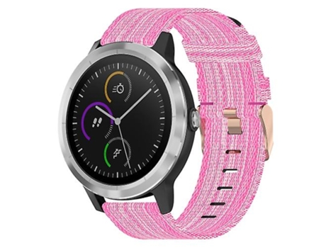Correa De Reloj Inteligente Para Garmin Vivoactive 3, Correa De Nailon De 20Mm, Color Rosa VENISYMLIS