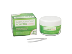 50 Toallitas De Ácido Glicólico Para Rostro Exfoliantes Desatascar Pores Minimizar Pores Equilibrar Grasa
