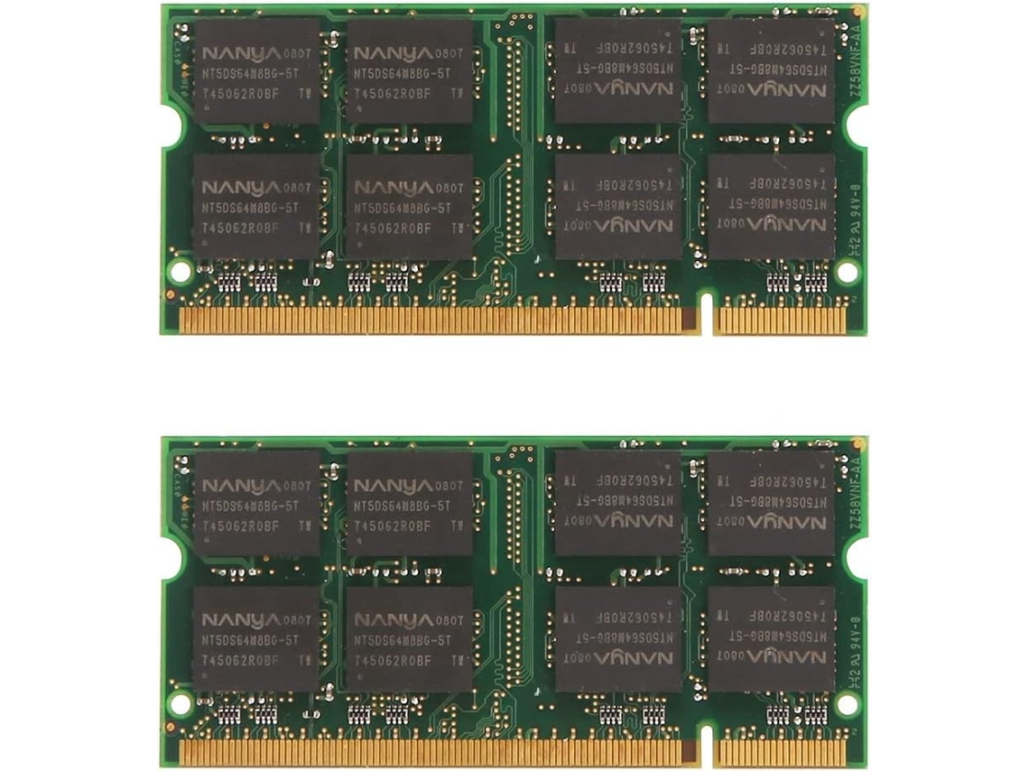 2 Módulos De Memoria Ram Ddr De 1 Gb Para Portátil, Sodimm, 333 Mhz, Pc 2700 (200 Unidades)