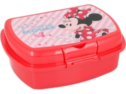Lonchera MINNIE MOUSE (Rojo - Plástico - 6.7 x 18.1 x 13.9 cm)