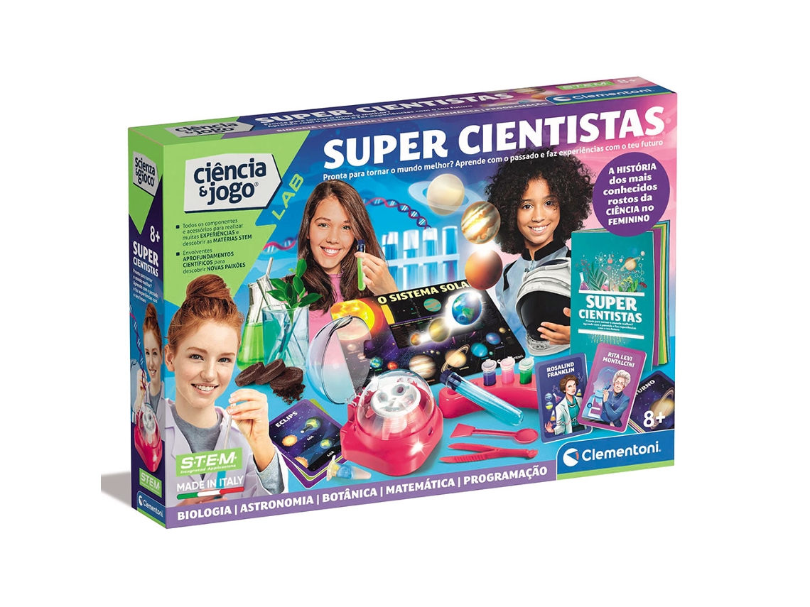 As Super Cientistas CLEMENTONI (Idade Mínima: 8 anos)