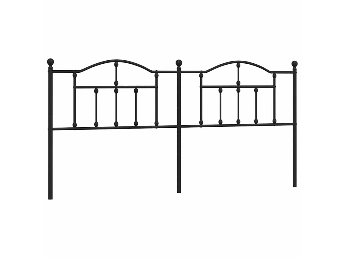 Cabecero de repuesto 193 cm Metal Negro MAISON EXCLUSIVE